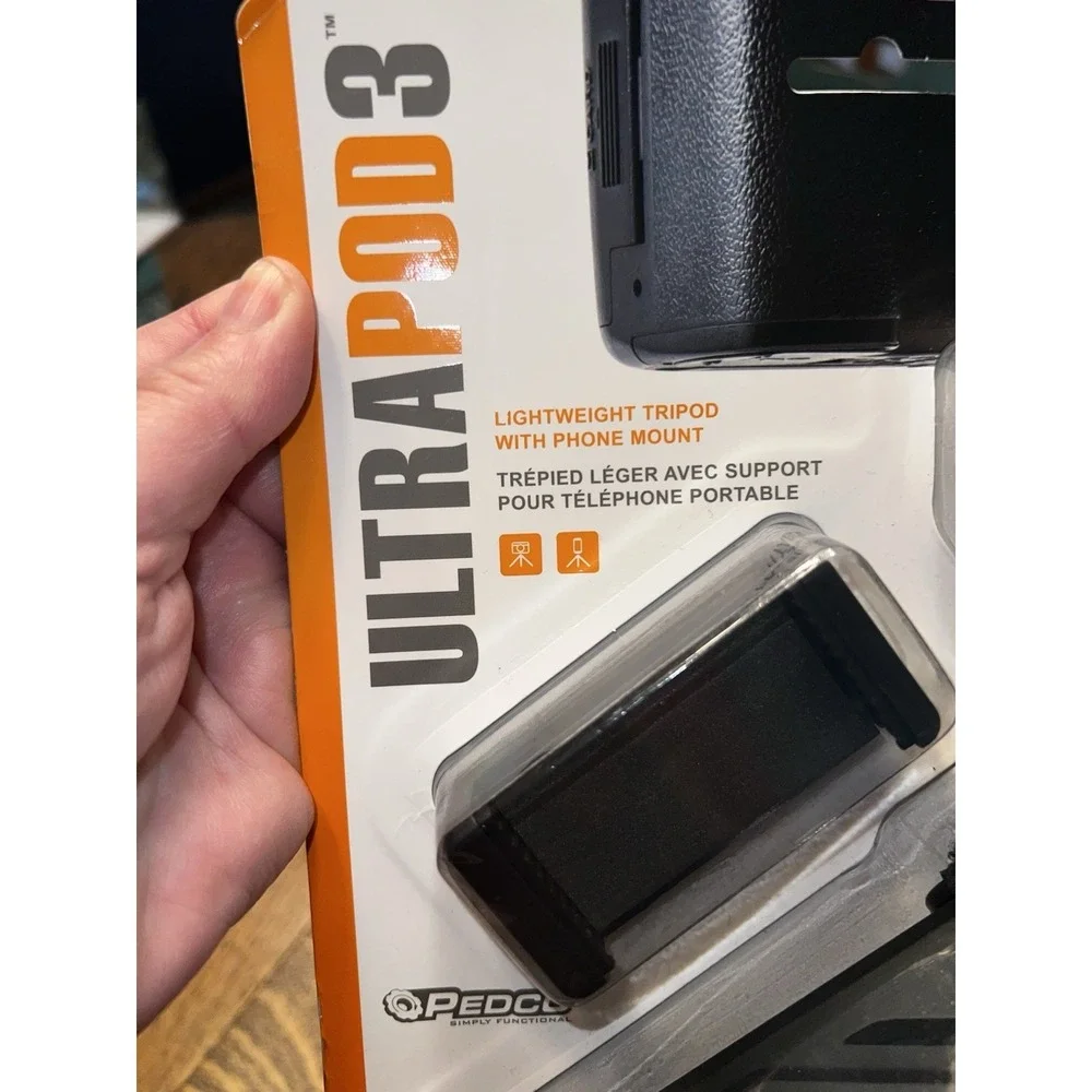 Pedco UltraPod 3 Mini Travel Tripod Phone Mount Lightweight Camera Stand NIB